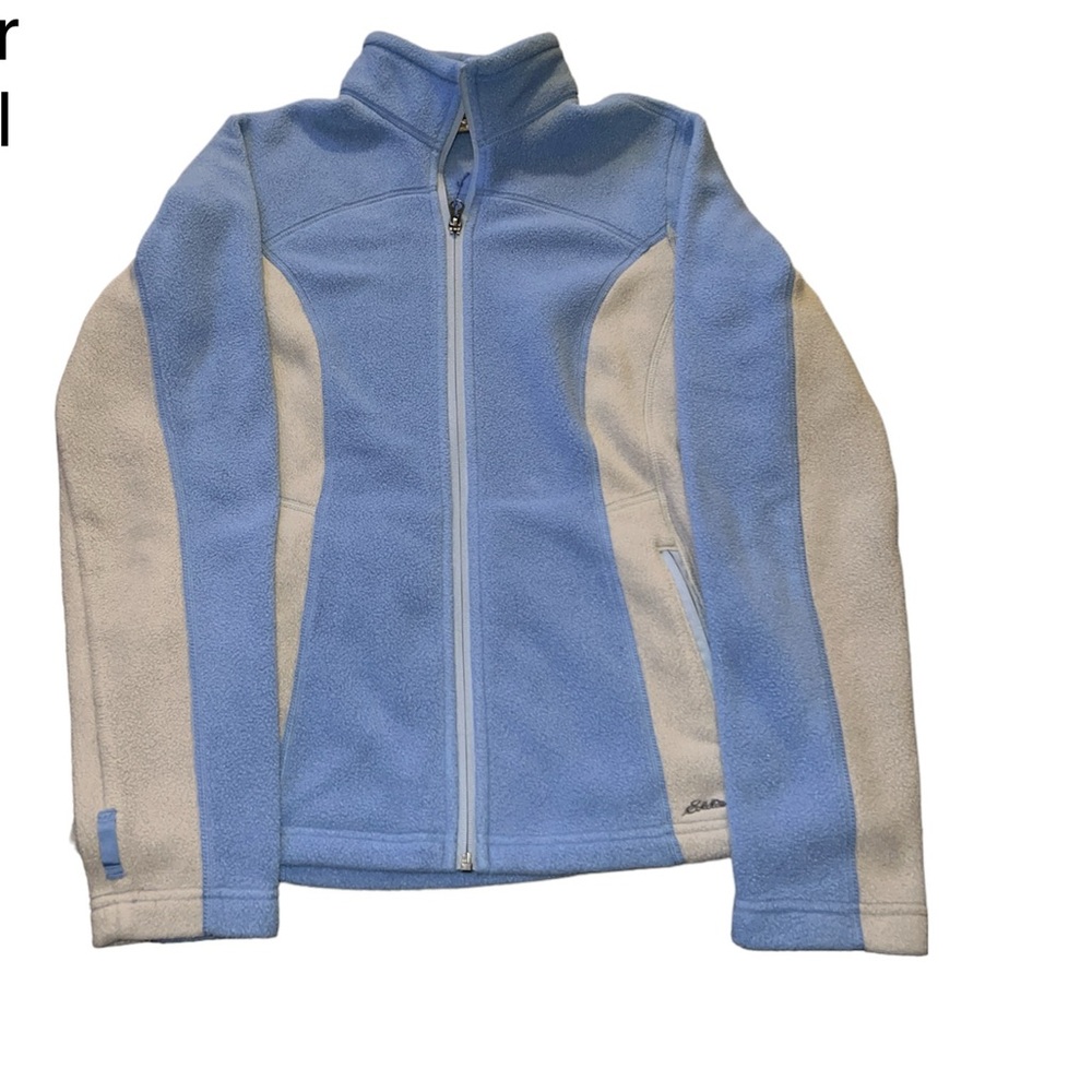 Eddie Bauer Gray and Blue Fleece Jacket